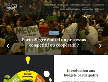 Tablet Screenshot of budgetparticipatif.info